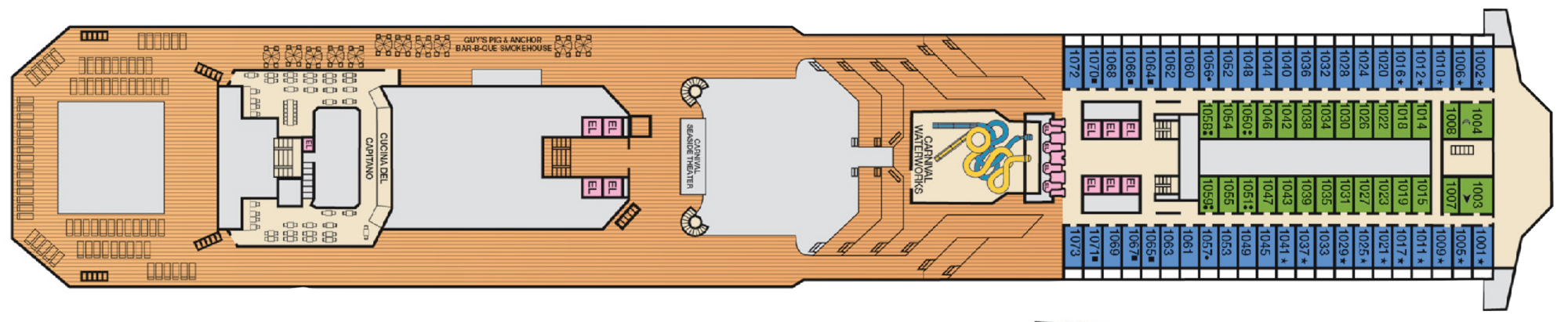 Deck 10 - Panorama plan